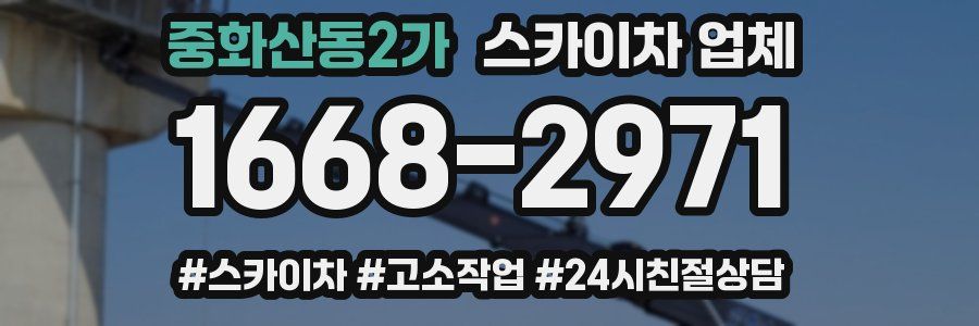 중화산동2가 스카이차 업체