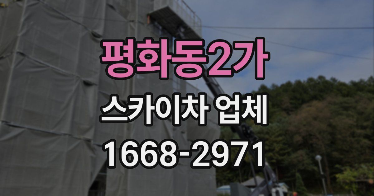 평화동2가 스카이차 업체