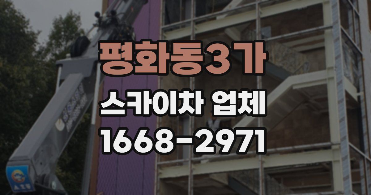 평화동3가 스카이차 업체