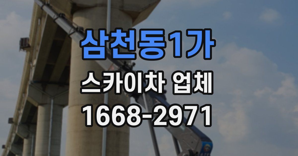 삼천동1가 스카이차 업체