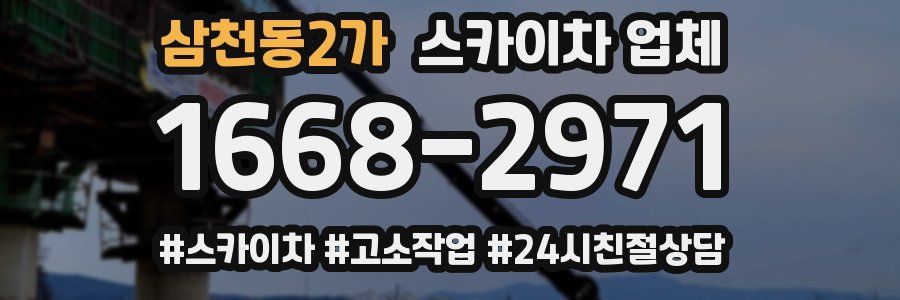 삼천동2가 스카이차 업체