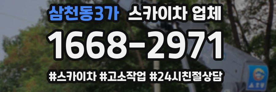 삼천동3가 스카이차 업체