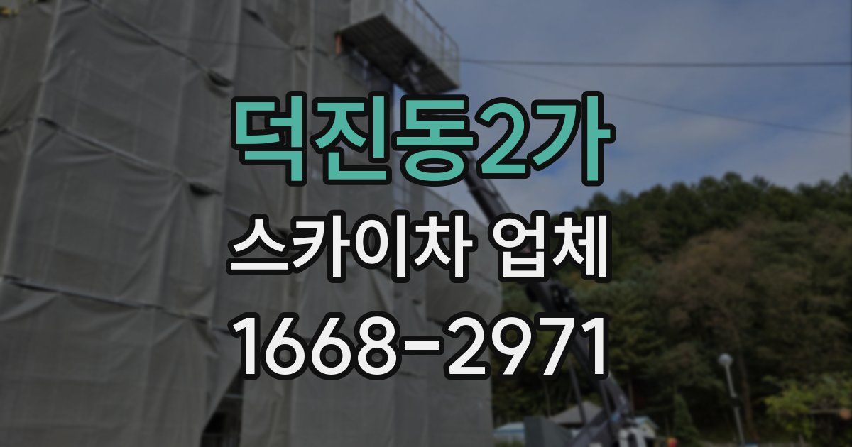 덕진동2가 스카이차 업체