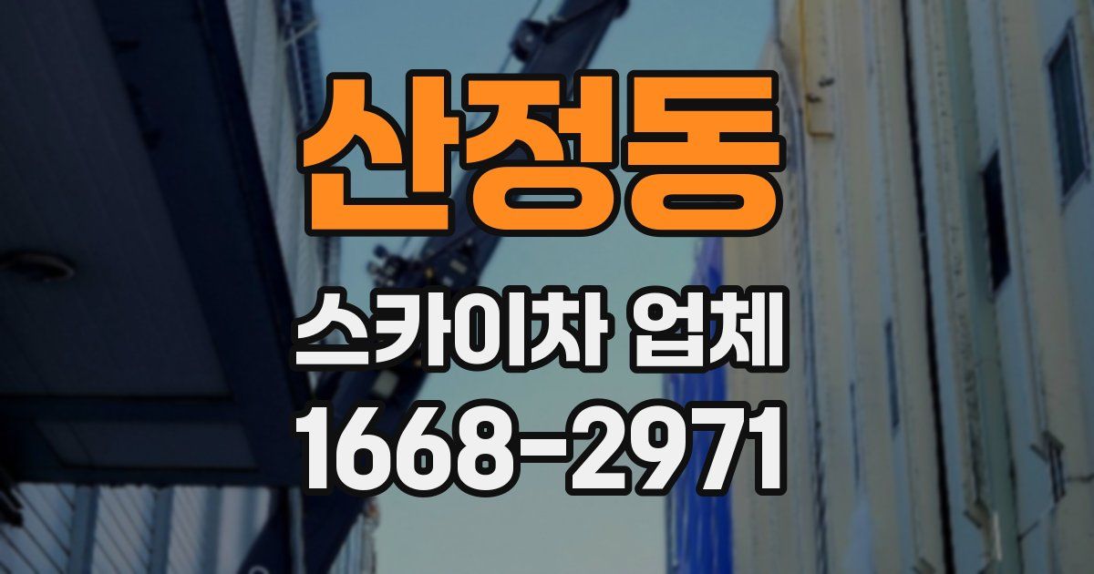 산정동 스카이차 업체