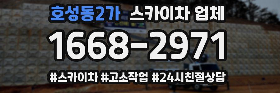 호성동2가 스카이차 업체