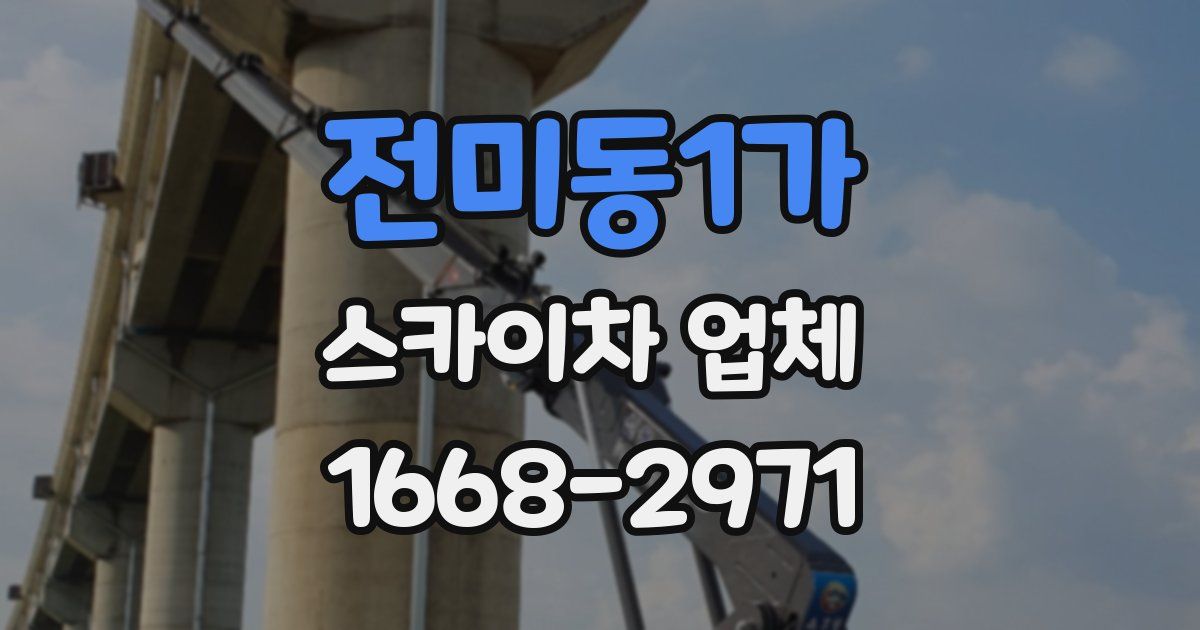 전미동1가 스카이차 업체
