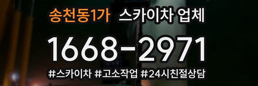 송천동1가 스카이차 업체