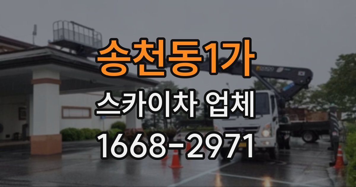 송천동1가 스카이차 업체