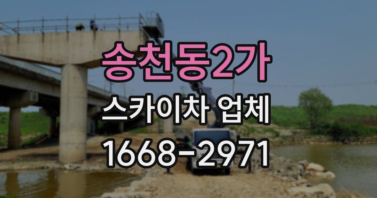 송천동2가 스카이차 업체
