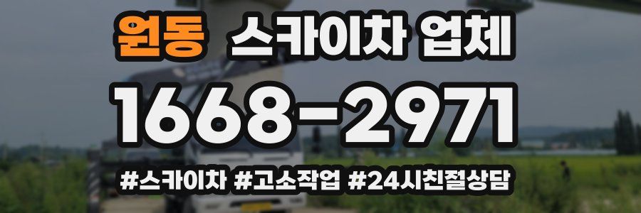원동 스카이차 업체