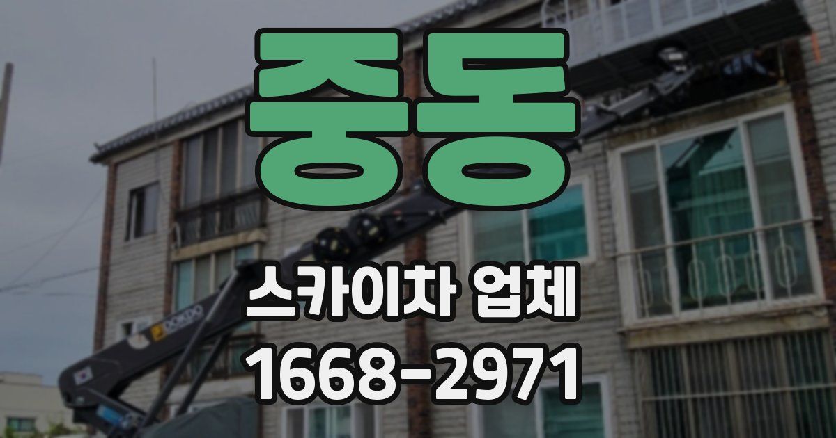 중동 스카이차 업체