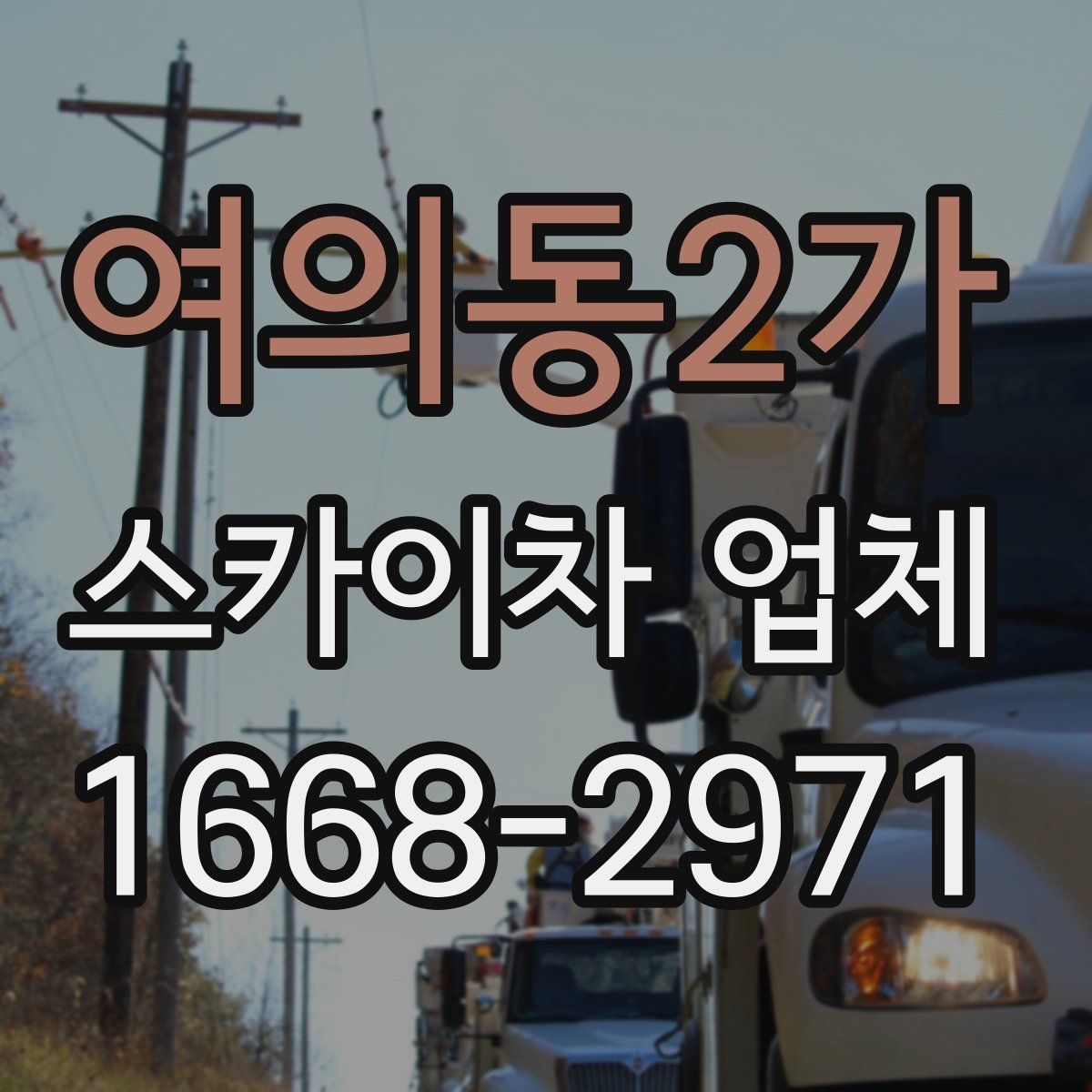 여의동2가 스카이차 업체