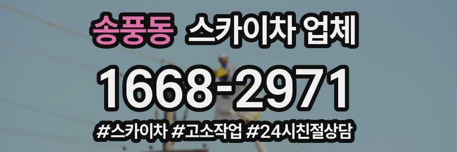 송풍동 스카이차 업체