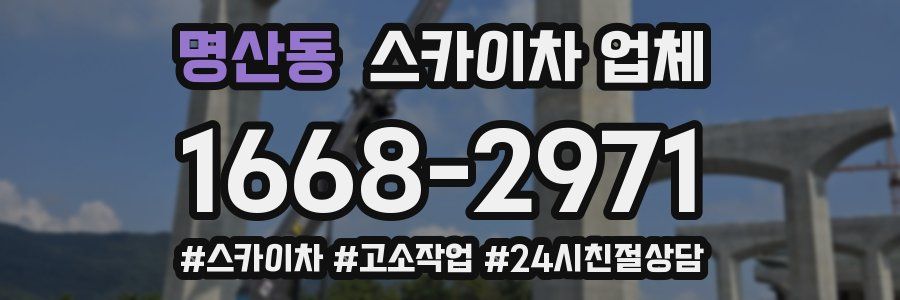 명산동 스카이차 업체