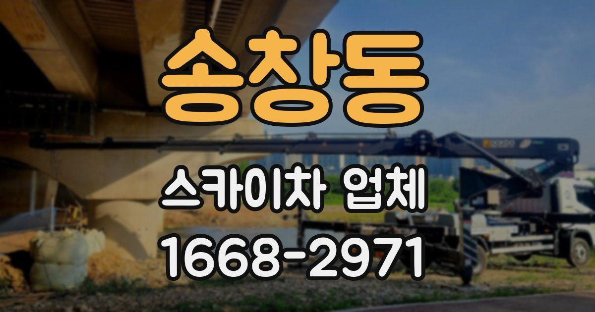 송창동 스카이차 업체
