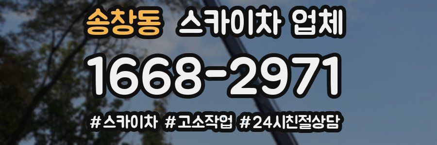 송창동 스카이차 업체
