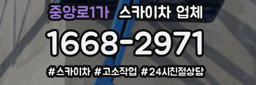 중앙로1가 스카이차 업체