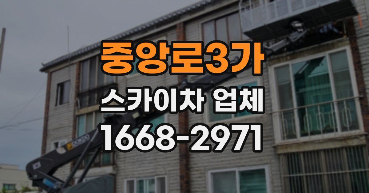 중앙로3가 스카이차 업체