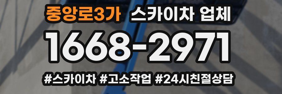 중앙로3가 스카이차 업체