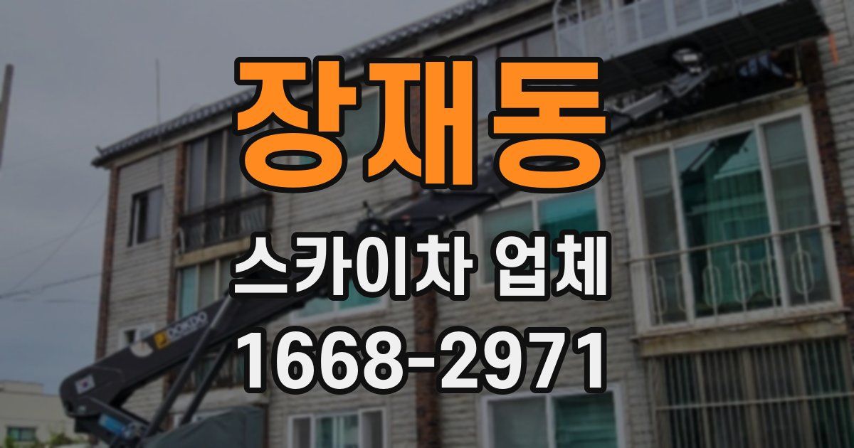 장재동 스카이차 업체