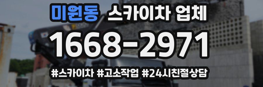 미원동 스카이차 업체