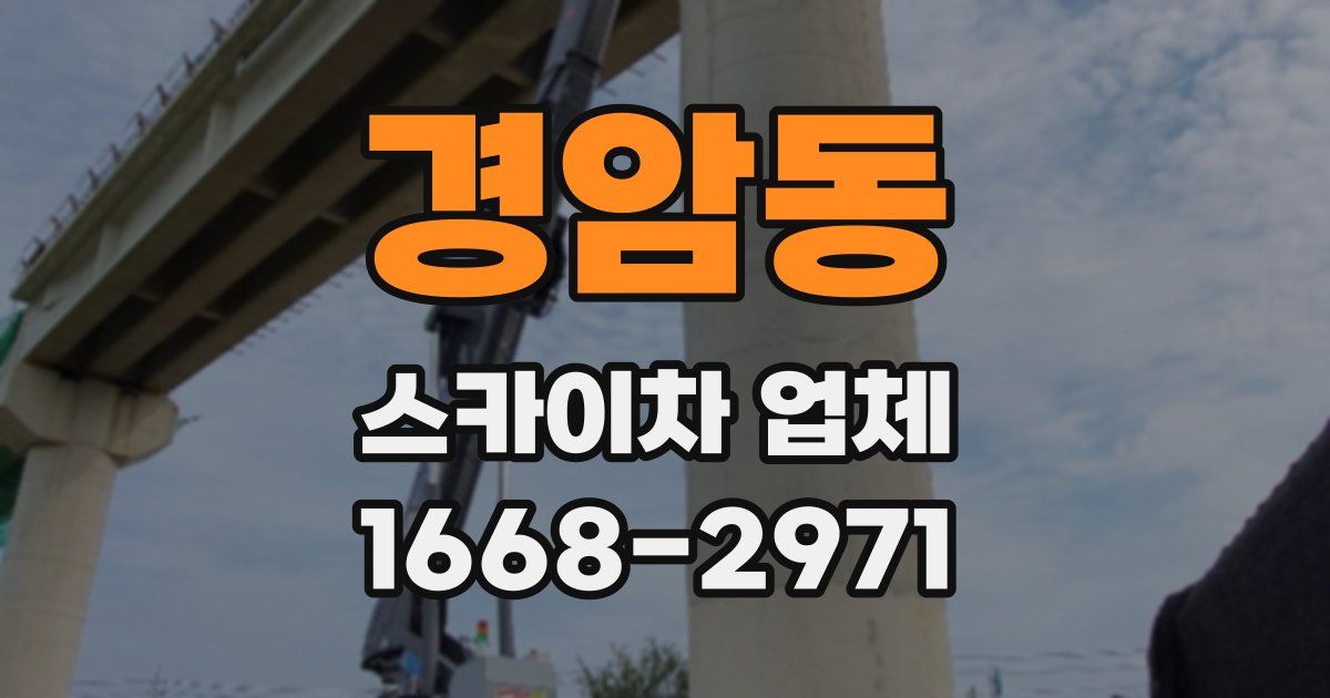 경암동 스카이차 업체