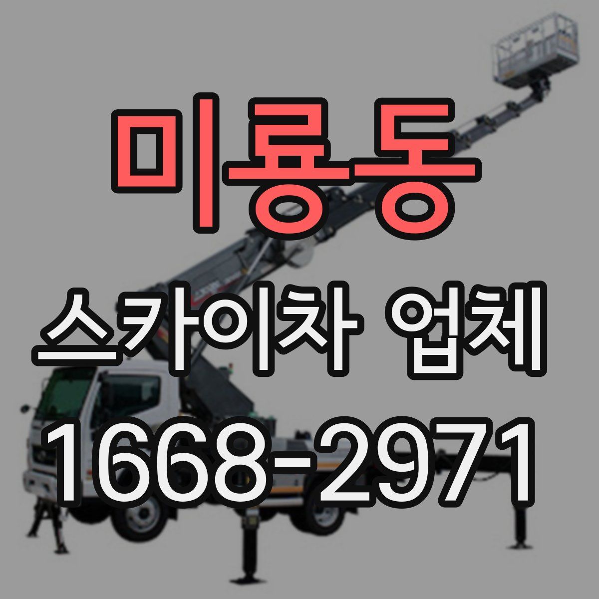 미룡동 스카이차 업체