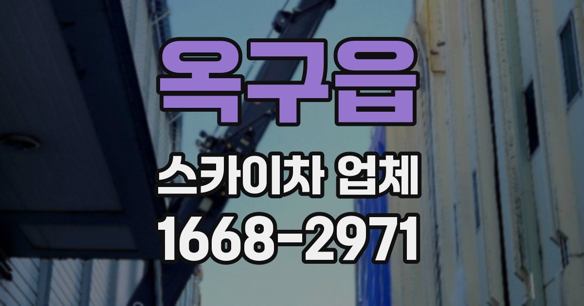 옥구읍 스카이차 업체