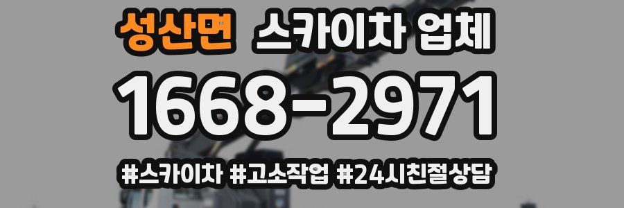 성산면 스카이차 업체