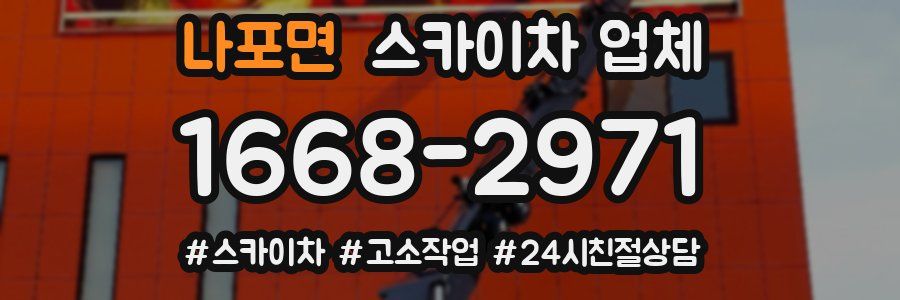 나포면 스카이차 업체