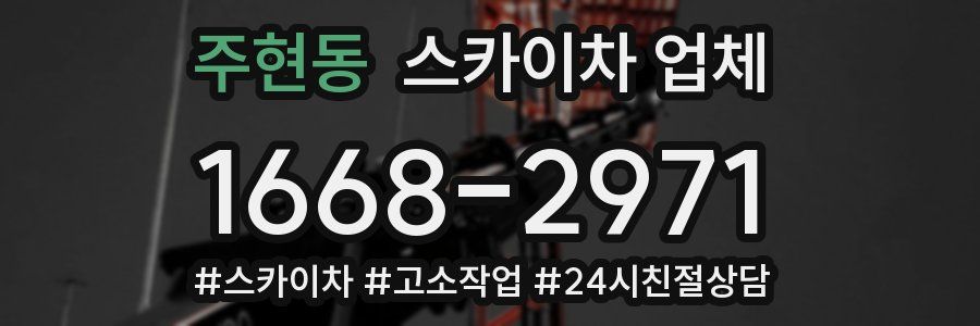 주현동 스카이차 업체