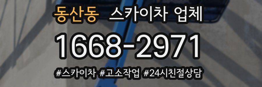 동산동 스카이차 업체