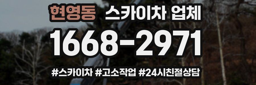 현영동 스카이차 업체