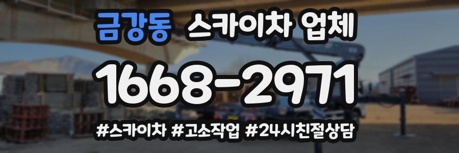 금강동 스카이차 업체