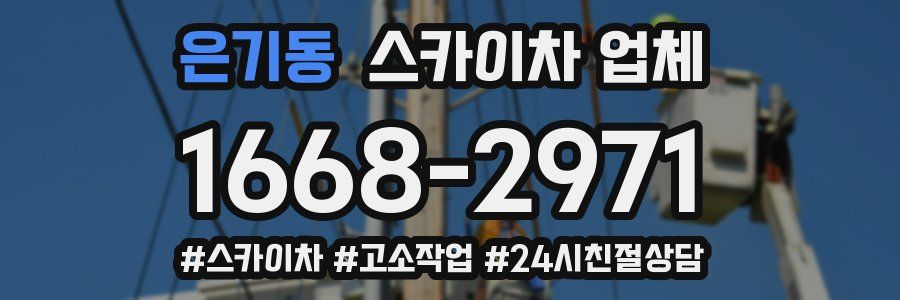 은기동 스카이차 업체