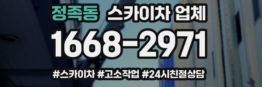 정족동 스카이차 업체