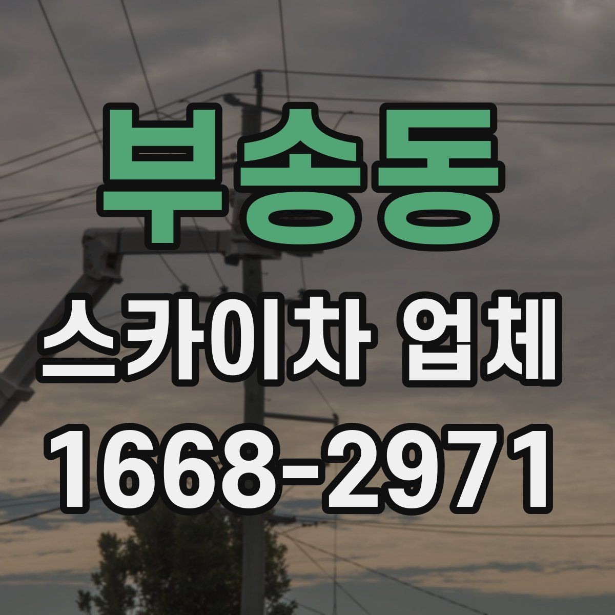부송동 스카이차 업체 이용을 계획할 때 참고할 사항