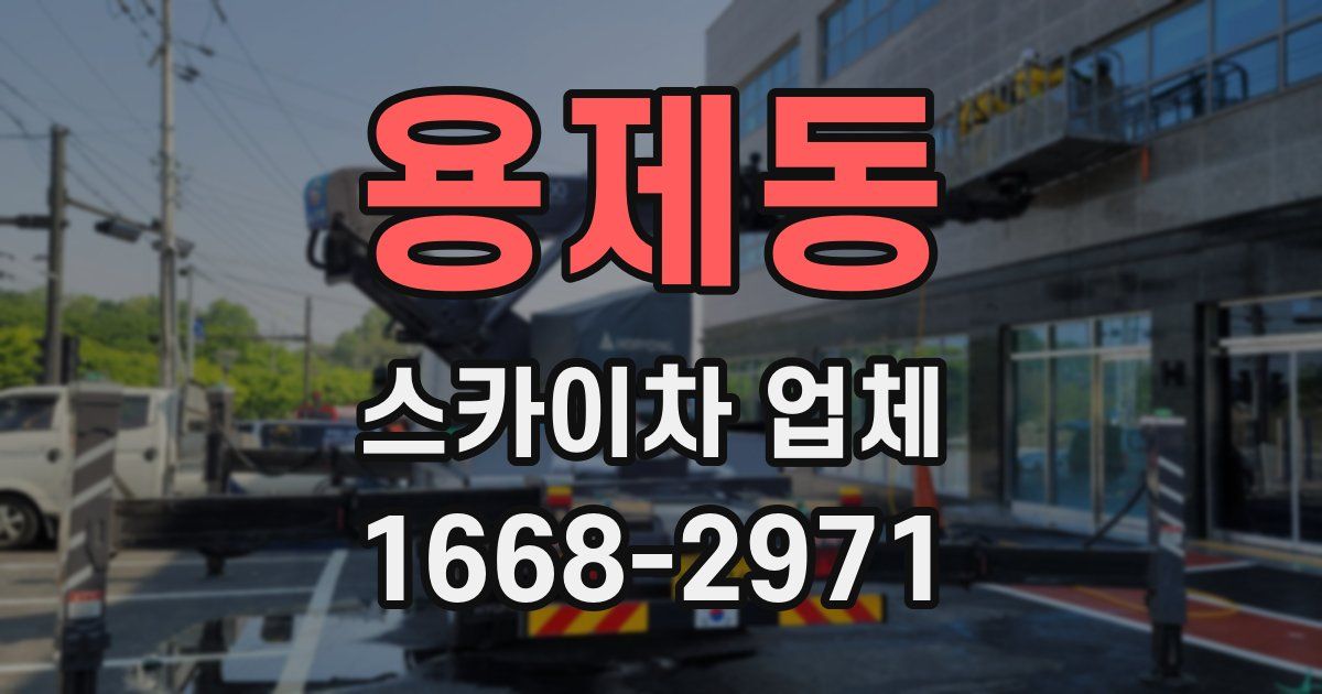 용제동 스카이차 업체