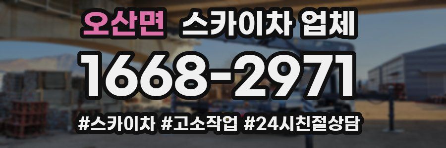 오산면 스카이차 업체