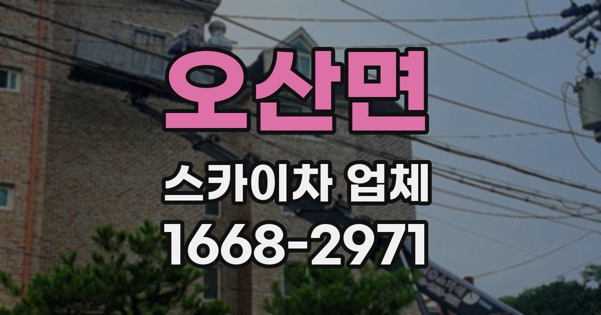 오산면 스카이차 업체
