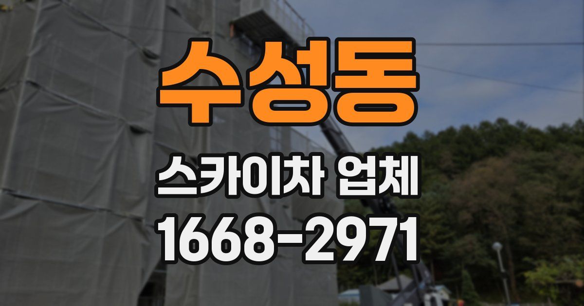 수성동 스카이차 업체