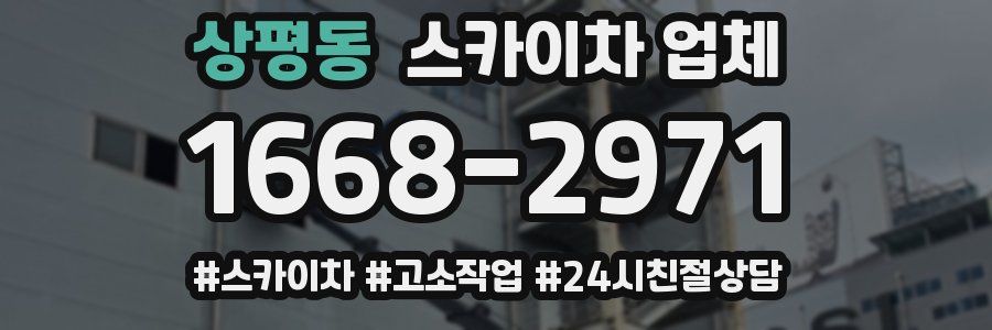 상평동 스카이차 업체
