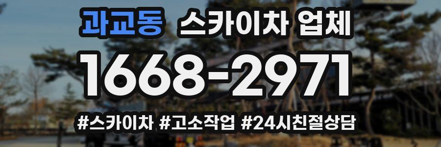 과교동 스카이차 업체