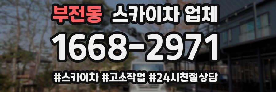 부전동 스카이차 업체