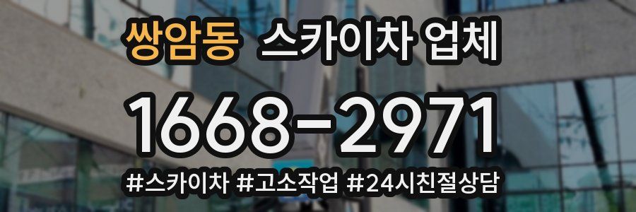 쌍암동 스카이차 업체