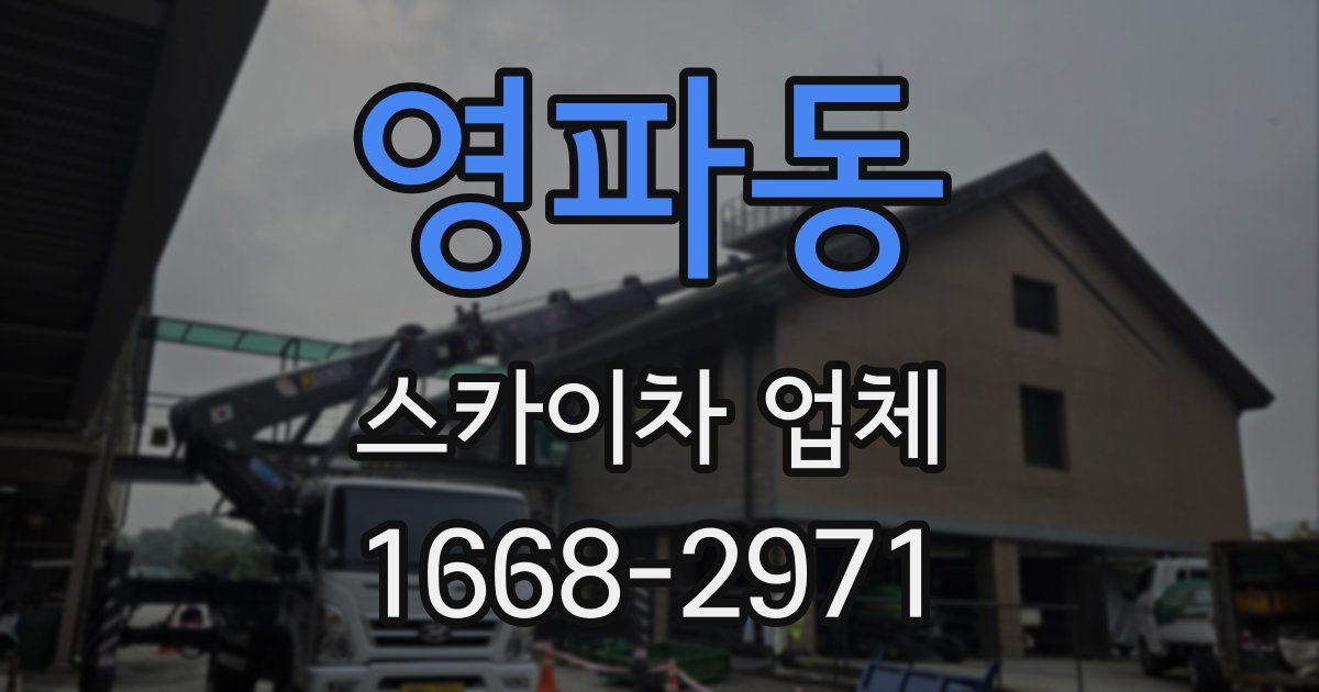 영파동 스카이차 업체