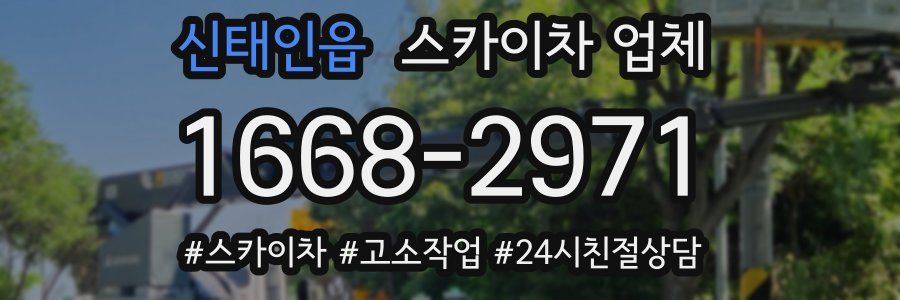 신태인읍 스카이차 업체