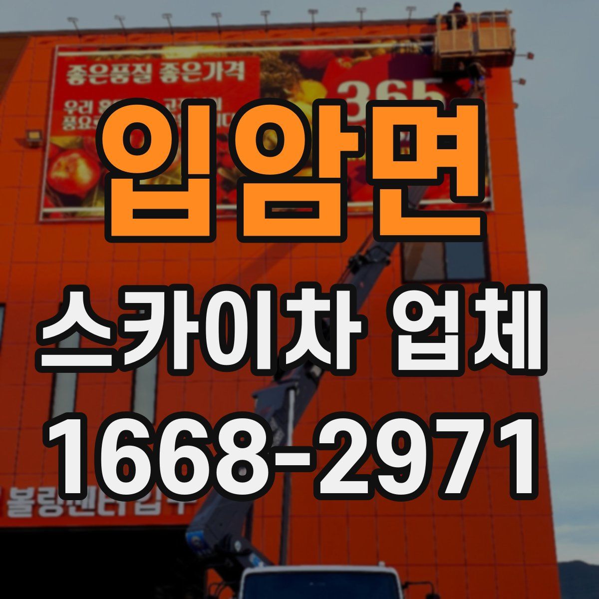 입암면 스카이차 업체