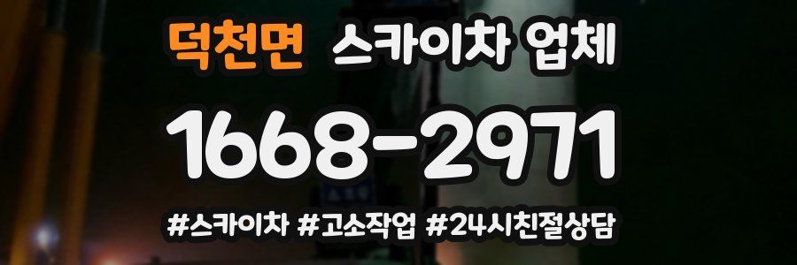 덕천면 스카이차 업체