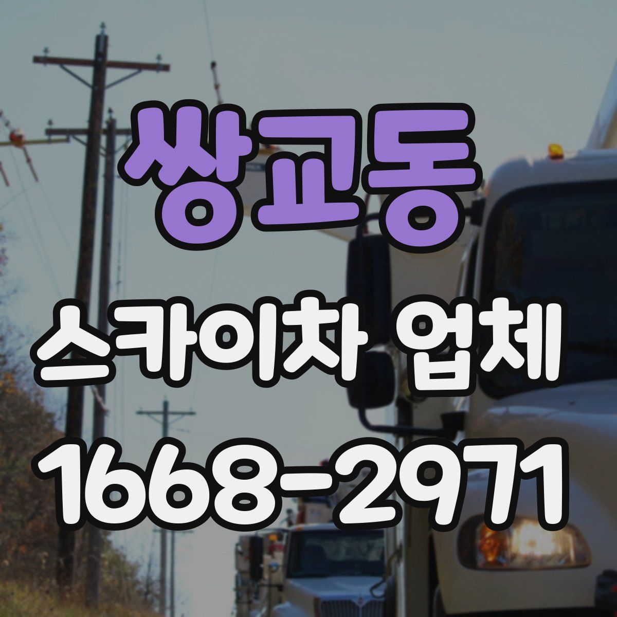 쌍교동 스카이차 업체